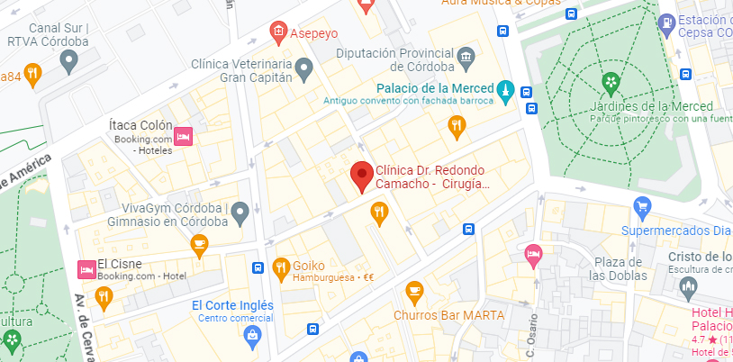 Mapa localización de la Clínica Redondo Estética